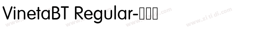 VinetaBT Regular字体转换